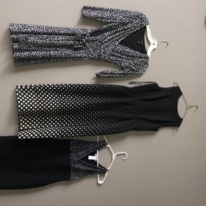 Bundle of 3 Black and White Dresses